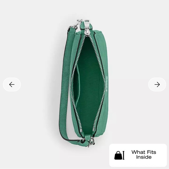 NWT Coach Nolita 19 Suede Bag Silver Mint Leather Handbag CDN25 Candyshop Green - Picture 5 of 10
